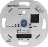 Universele LED Dimmer 3-350 Watt 220-240V - Fase Afsnijding - Universeel