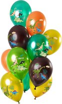 Set van 12 balonnen dino's