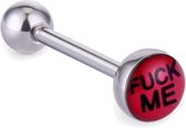 Fako Bijoux® - Tongpiercing - Logo - Fuck Me