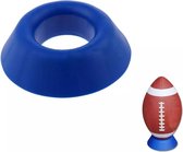 Kleine ballenstandaard / voetbal standaard / ballenhouder / voetbal steun (ballenrek) BLAUW (cadeau idee!)