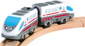 Bino Trein High Speed B/o Junior 50 X 18 X 30 Cm Cm Wit/grijs