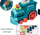 trein speelgoed - Speelgoedtrein - speelgoedvoertuig - 60 Stuks Domino Stenen - Domino Trein