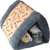 Knaagdier tunnel Snuggle 'n Sleep Wortel - Knaagdierspeelgoed - Grijs / Oranje - 37 x 31 x 25 cm