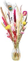 Droogbloemen - Happiness - Brievenbus DIY Boeket 30 cm - Natuurlijk Bloemen®