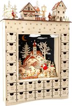 Small Foot Company Winterdroom Adventskalender - 34 x 52 Cm - Hout - Beige