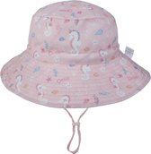 Zonnehoedje roze zeepaardje baby meisje dreumes (3-24 maanden) - zomer hoed - 46-50 cm
